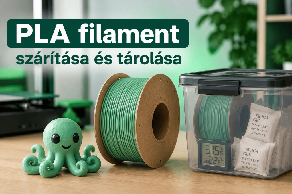 PLA filament tárolása és szárítása