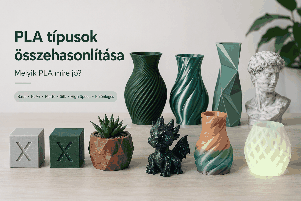 PLA típusok összehasonlítása, melyik PLA mire jó
