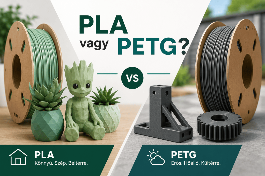 PLA vagy PETG bemutató